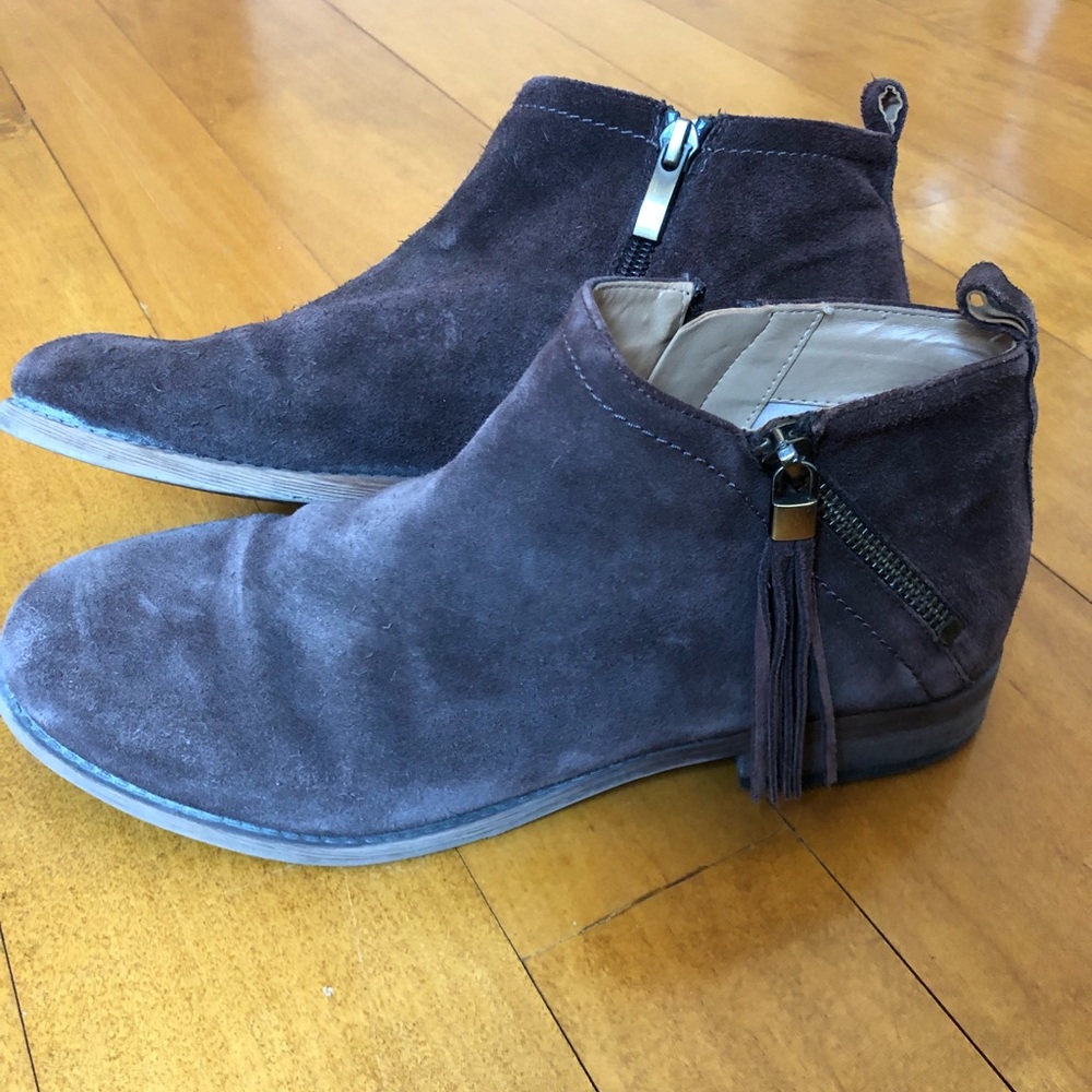 Brown short booties